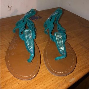 Blue Sandals